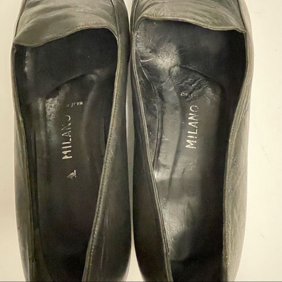 Prada Black Leather Flats/ ballet loafers - Picture 2 of 6